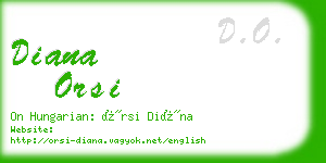 diana orsi business card